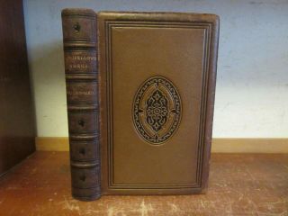 Old OUTRE - MER PILGRIMAGE BEYOND THE SEA Leather 1853 HENRY WADSWORTH LONGFELLOW 2
