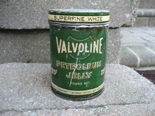 Vintage Valvoline Petroleum Jelly 1lb Can.  Valvoline Oil Company