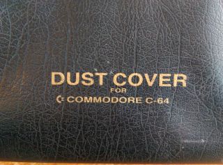 Commodore 64 C64 - Dust Cover (branded) - First Ever Seen - Very Rare