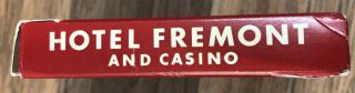Vintage Fremont Hotel Las Vegas Casino Playing Cards Red Deck 3
