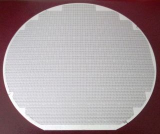 Rare Vintage 6 " Silicone Chip Wafer Collectible From National Semiconductor