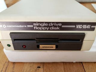 Commodore Vic - 1541 1541 Single Floppy Disk Drive With Power Supply Missing