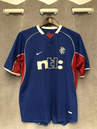 Rangers Home Shirt 2001/02 - Large - Rare & Vintage