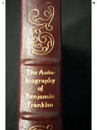 Easton Press The Autobiography Of Benjamin Franklin Leather Collector 