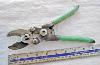 Vintage 9 3/4 " Heavy Compound Action Secateurs Pruners Old Tool