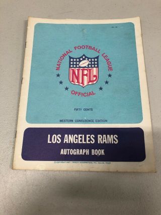 1966 Los Angeles Rams Autograph Book