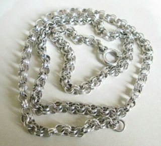 Vintage 1990 Birminhgam Sterling Silver Rolo Chain Necklace 18 " / 10.  3 G