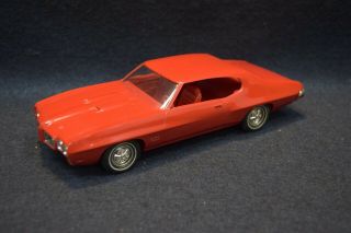 Vintage 1970 Red Pontiac Gto Dealer Promo Model Michigan 8199 License Plate