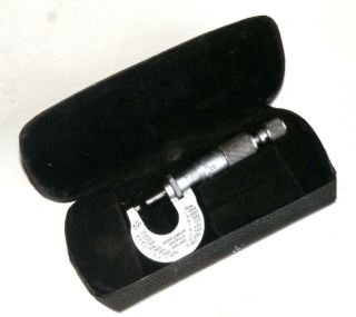 Vintage Moore & Wright Small No 933b 0 - 1/2 Inch Micrometer