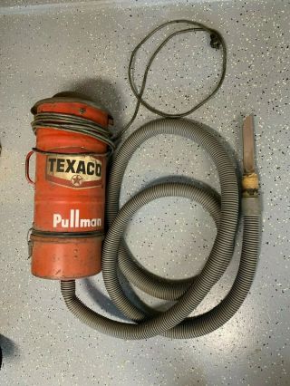 Texaco Rare Vintage Pullman Gas Station Vacuum Cleaning System Advertising