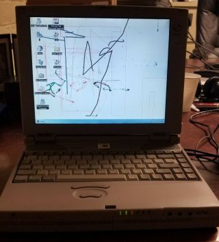Vintage Toshiba Satellite 225CDS Laptop Computer With Power Supply 2