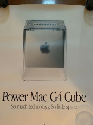 Apple Power Mac G4 Cube “so Much Technology.  So Little Space” Poster