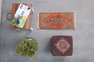 2x3 Oriental Handmade Vintage Carpet Medallion Traditional Wool Small Rug 3