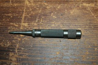 Vintage Starrett Automatic Center Punch 18 A Spring Punch 18a,