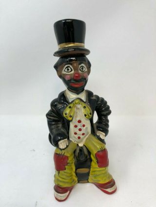 Vintage Hobo Clown Whiskey Decanter With Cork Japan
