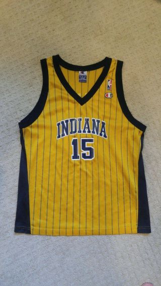 Vintage Ron Artest 15 Indiana Pacers Champion Jersey Youth Xl 18 - 20 Throwback