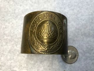 Vintage Wwi Era Gott Mit Uns German Brass Napkin Ring Made In Germany