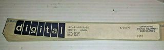 Dec Pdp - 11 Paper Tape Program Dec - 11 - 01pa - Pb Odt - 11 V004 1970