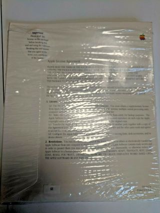 Apple Mac Macintosh SE FDHD Open Me First Packet In Shrinkwrap w Disks 2
