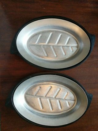 Vintage Nordic Ware 1112 Sizzling Steak Platters Set Of 2