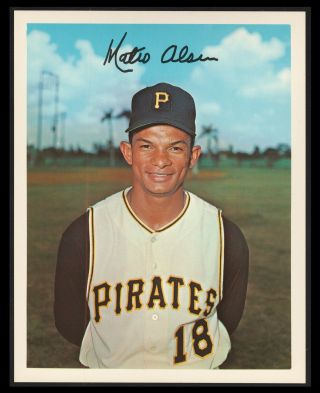 1967 Matty Alou Pittsburgh Pirates Dexter Press Vintage Baseball 5x7 Card