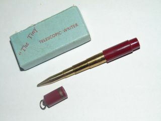 Sweet Vintage The Tiny Little Red Bakelite Phenolic Telescopic Propelling Pencil