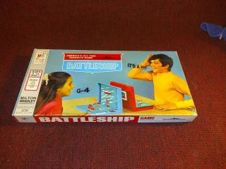 Vintage 1971 Milton Bradley Game Of Battle Ship Complete