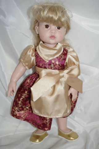 Vintage Gotz Around The World Doll Blond Hair 16 " 640 Hildegard Gunzel