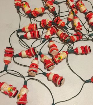 Vintage Christmas Light Santa String Blow Mold? Not Xmas Fairy Decorate