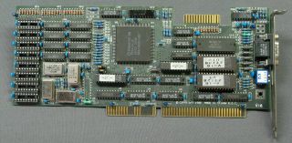 Wd Paradise Vga Professional 8 - Or 16 - Bit Isa Video Graphics Card,  Great