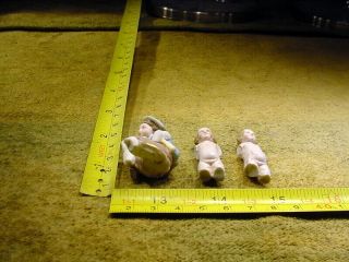 3 x excavated vintage victorian painted bisque doll body Kister age 1860 13008 2