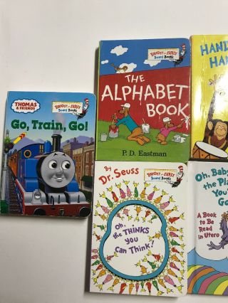 5 Mini Baby Dr.  Suess Books.  Go,  Train,  Go Hand,  Hand,  Fingers,  Thumb. 3