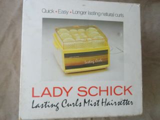 Vintage Lady Schick Lasting Curls Hairsetter Hot Rollers Curlers (70s)