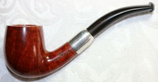Unsmoked Wdc W M Demuth & Co.  Hand Made Sterling Silver Band Estate Pipe Nos