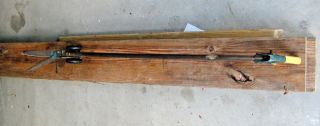 Vintage Rolling Grass Clipper Shears; 43 Inches Tall W/11 Inch Cutting Head 2