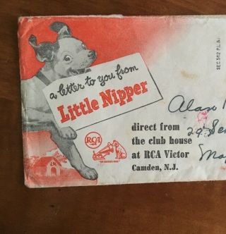 Little Nipper Club Rca Victor " Letter To You From Little Nipper " Early - Mid 50 
