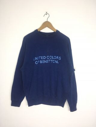 Vintage United Color Of Benetton Sweatshirt Size Large Italy