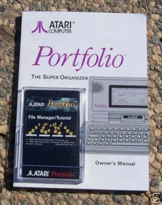 Portfolio File Manager W/man Atari