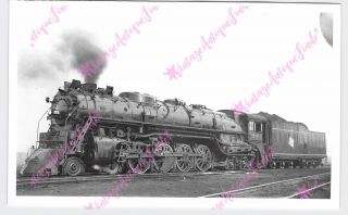 Vintage 5 " X8 " Photo Train Railroad Milwaukee Road Milw 201 Bensenville Illinois