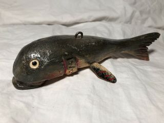 Duluth Fish Decoys,  Dfd,  Perkins 8” Rare Cute Rare Sucker Spearing Decoy Lure