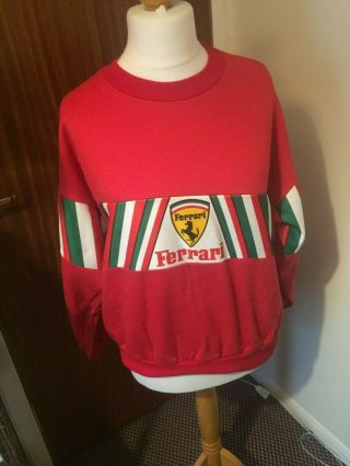 Vintage 1970s Ferrari F1 Formula One Sweatshirt Jumper Niki Lauda Era Rush 312t
