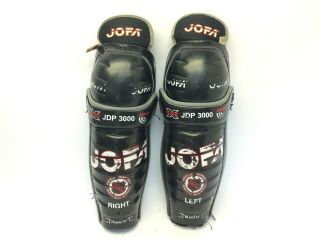 Vintage Jofa Jdp 3000 Hyper X Shin Guards 14” Ice Roller Hockey Pads
