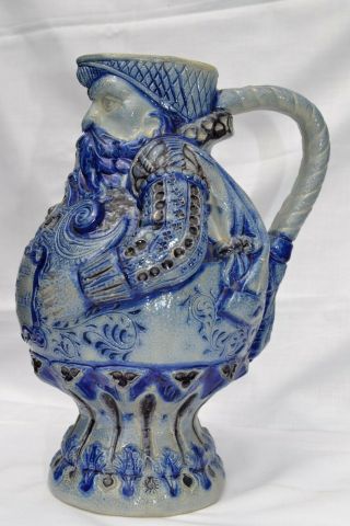 Antique Westerwald Stoneware Pitcher.  Early 1800s.