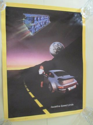 1984 Turbo Pascal Computer Software/porsche 911 Advertising Poster Rare