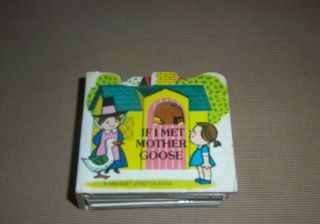 Vintage Grosset & Dunlap If I Met Mother Goose Stretch Book 1975 Nursery Rhymes