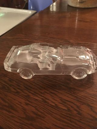 1986 Corvette Hofbauer Glass Lead Crystal Car Paperweight