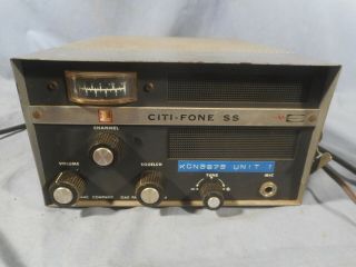 Vintage Citi - Fone Ss 23 Ch Vacuum Tube Cb Radio Transceiver By Multi - Elmac