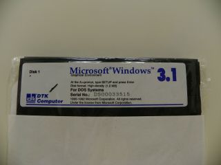 Vintage Windows 3.  1 DOS Systems Floppy 5.  25 7 Disk set 2