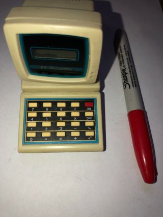 Rare Mini Vintage Pc Calculator Computer