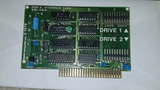 Vintage Disk Ii 2 Interface Card 1978 Drives Apple Ii 650 - X104 Guaranteed 179